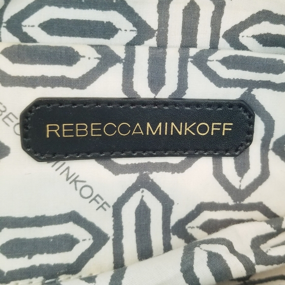 Rebecca Minkoff Jules Satchel White Leather Crossbody Handbag Rose Gold Hardware - Picture 13 of 16